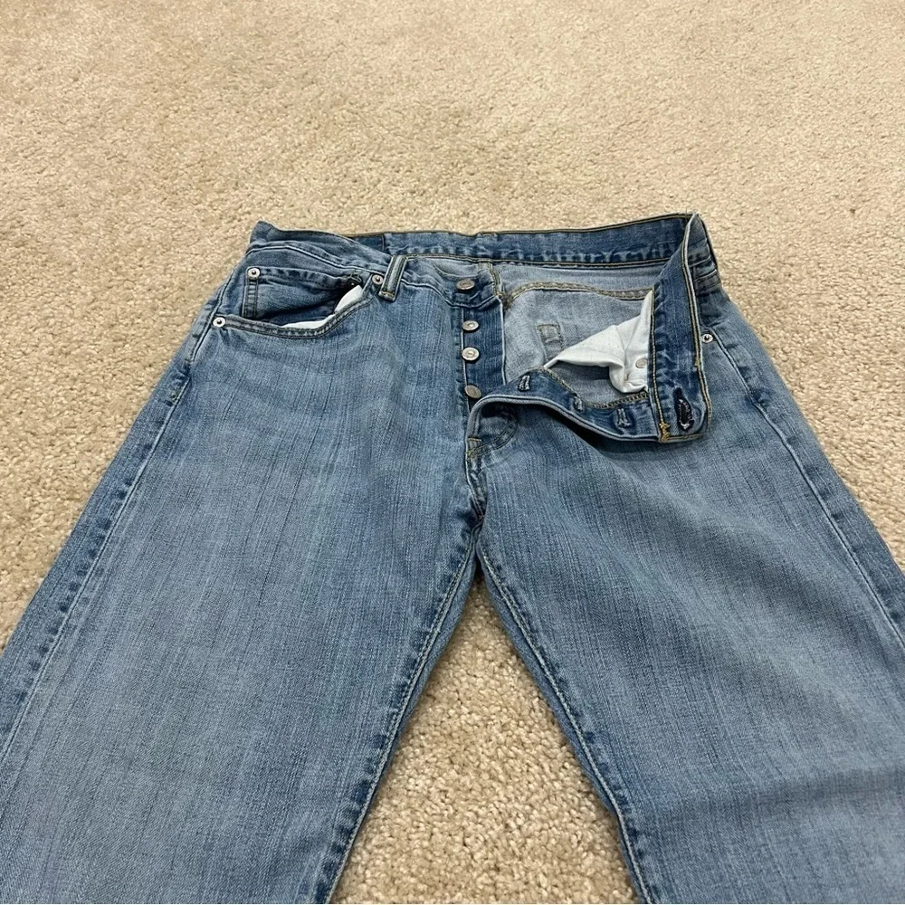 Levi Strauss Levi’s Men’s 501 Straight Fit Size 32 X 32 Blue Jeans,